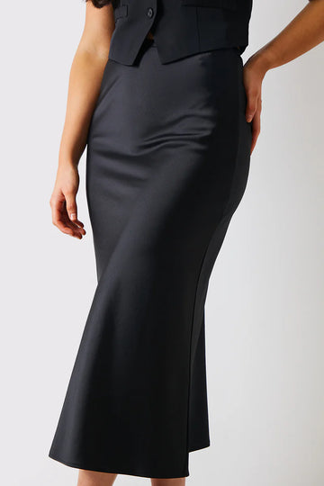 Satin Midi Skirt